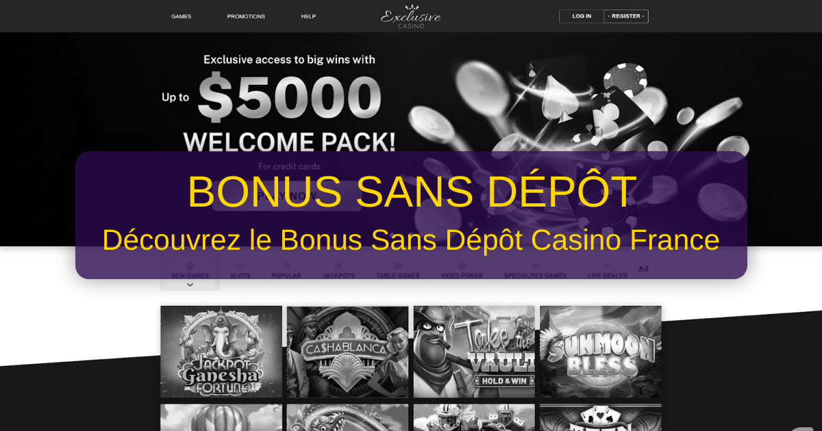 Meilleur Casino En Ligne Avec Bonus Sans Depot 2026 - France